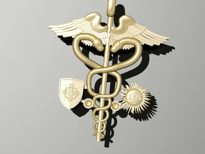 First responder or medical themed custom jewelry by Creative Gold (design 9)