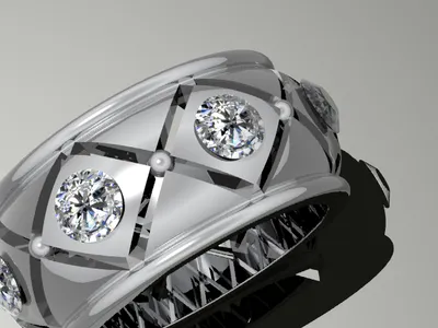 Custom handcrafted ring by Creative Gold (design 1)