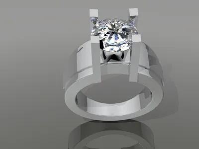 Custom handcrafted ring by Creative Gold (design 6)