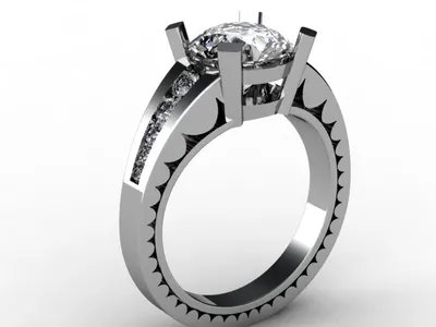 Custom handcrafted ring by Creative Gold (design 10)