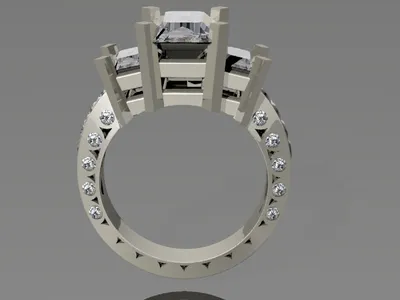 Custom handcrafted ring by Creative Gold (design 12)