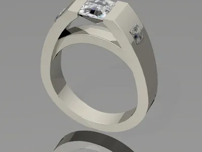 Custom handcrafted ring by Creative Gold (design 15)