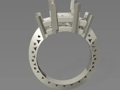 Custom handcrafted ring by Creative Gold (design 31)