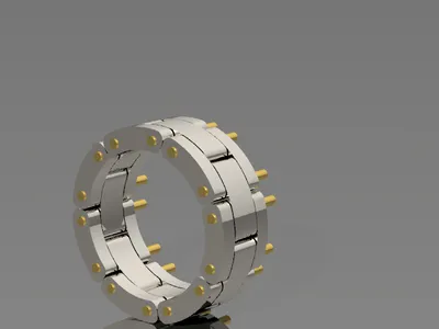 Custom handcrafted ring by Creative Gold (design 32)