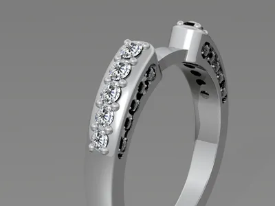 Custom handcrafted ring by Creative Gold (design 34)