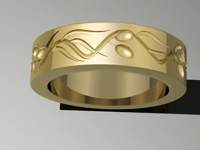 Custom handcrafted ring by Creative Gold (design 36)