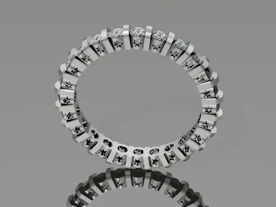 Custom handcrafted ring by Creative Gold (design 38)