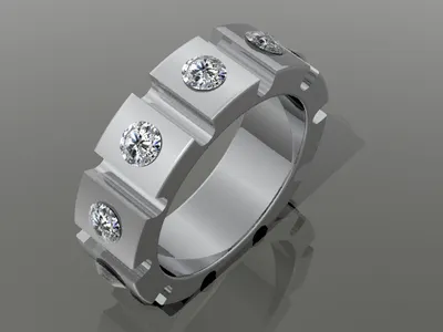 Custom handcrafted ring by Creative Gold (design 43)