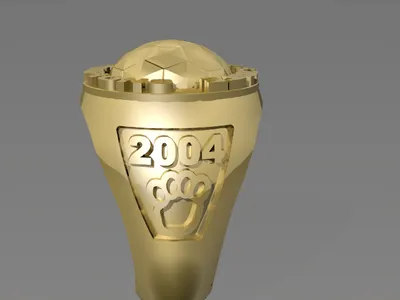 Custom school ring by Creative Gold (design 1)