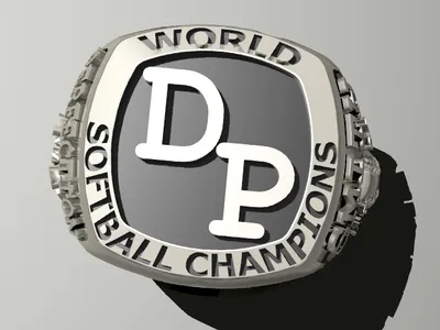 Custom school ring by Creative Gold (design 4)