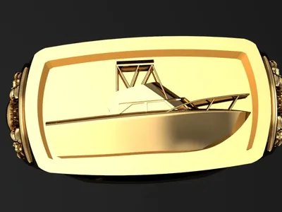Sports-themed custom jewelry by Creative Gold (design 8)